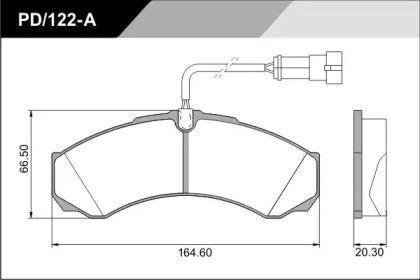 Комплект тормозных колодок PD/122-A-K17_CV Advanc FRAS-LE